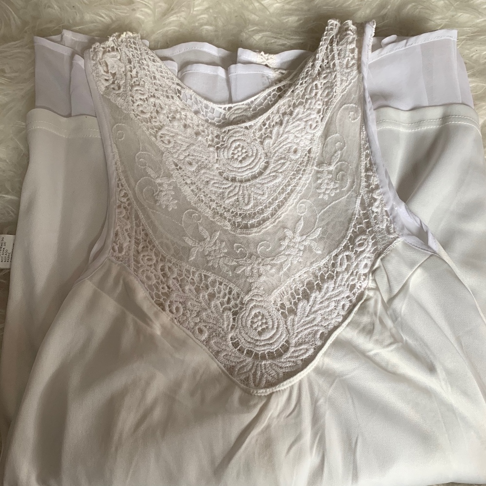 Layered White Dress